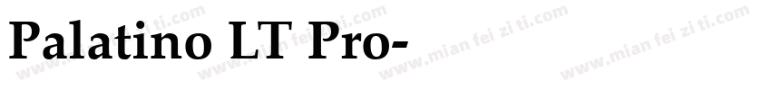 Palatino LT Pro字体转换